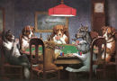 Dogs playing poker 130x90