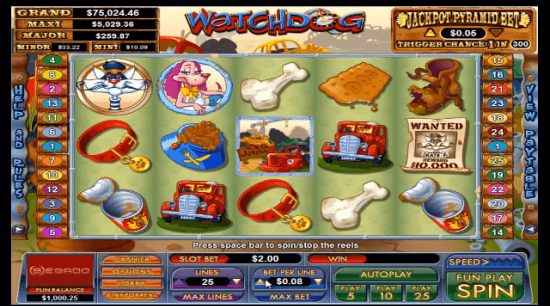 Watchdog video slot, turning garbage into riches