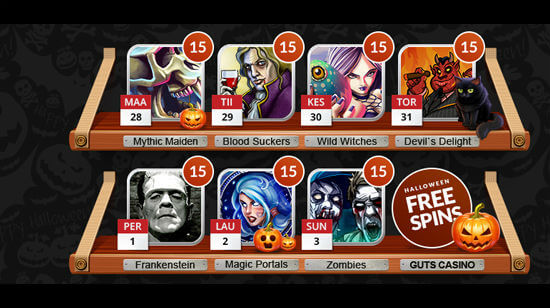 Guts Casino Fills Your Halloween Week with Free Spins