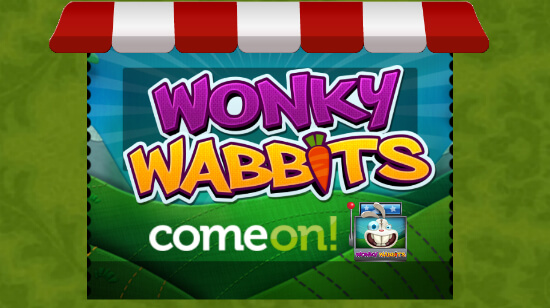 100 Free Spins on Wonky Wabbits at ComeOn!