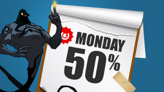 Get your Special More Money Monday Reload Bonus at Guts