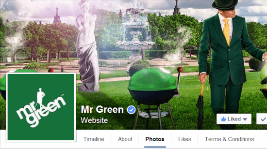 Mr Green’s New Facebook Log-in App