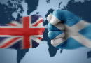 Scot referendum two fists 130x90