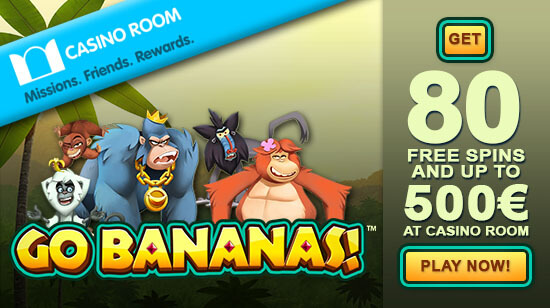 Get 80 Free Spins and up to  500 at Casino Room